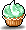 Melon Cupcake Hairpin