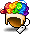 Casentino Rainbow Wig
