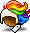 Windswept Rainbow Wig