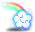 Fluffy Star Cloud Hairpin