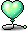 Green Heart Balloon