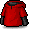 Red Layered Hooded Shirt