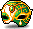 Royal Green Mardi Gras Mask