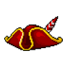 King Pepe Red Polefeather Hat