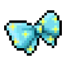 Blue Polka Dot Bow