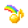 7th Anniversary Citrine Musical Note