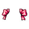 Rosy Pink Twin Ribbons