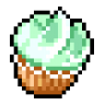 Melon Cupcake Hairpin