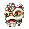 New Year's Lion Head