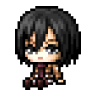 Sitting Mikasa